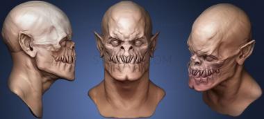 3D мадэль Голова Демона 9 (STL)